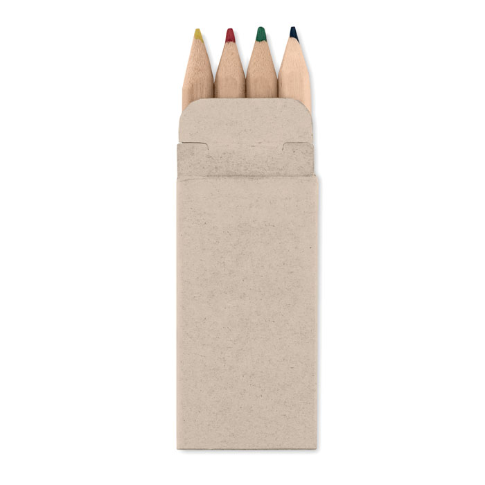 4 lápices de colores publicitarios